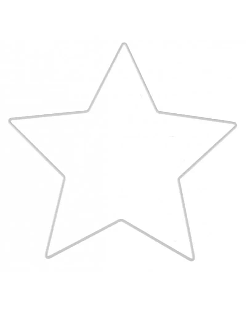 Metallstern weiss 25x25x0,3cm - Kidis Art