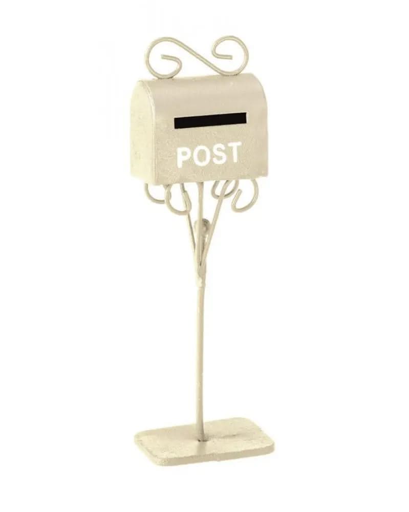 Mini-Gardening Briefkasten creme 3x2x11cm - Kidis Art