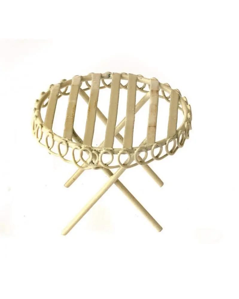 Mini-Gardening Tisch creme H 4,5cm, D 5,5cm - Kidis Art