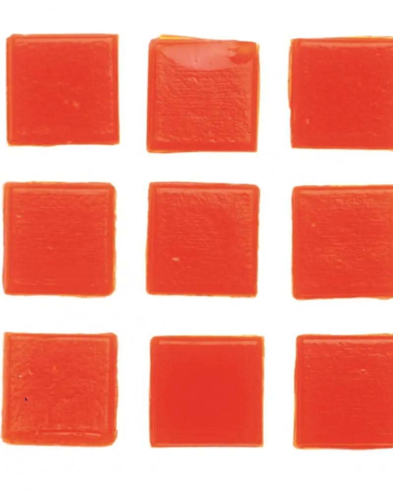 Mosaiksteine 20x20mm 100g dunkelorange - Kidis Art