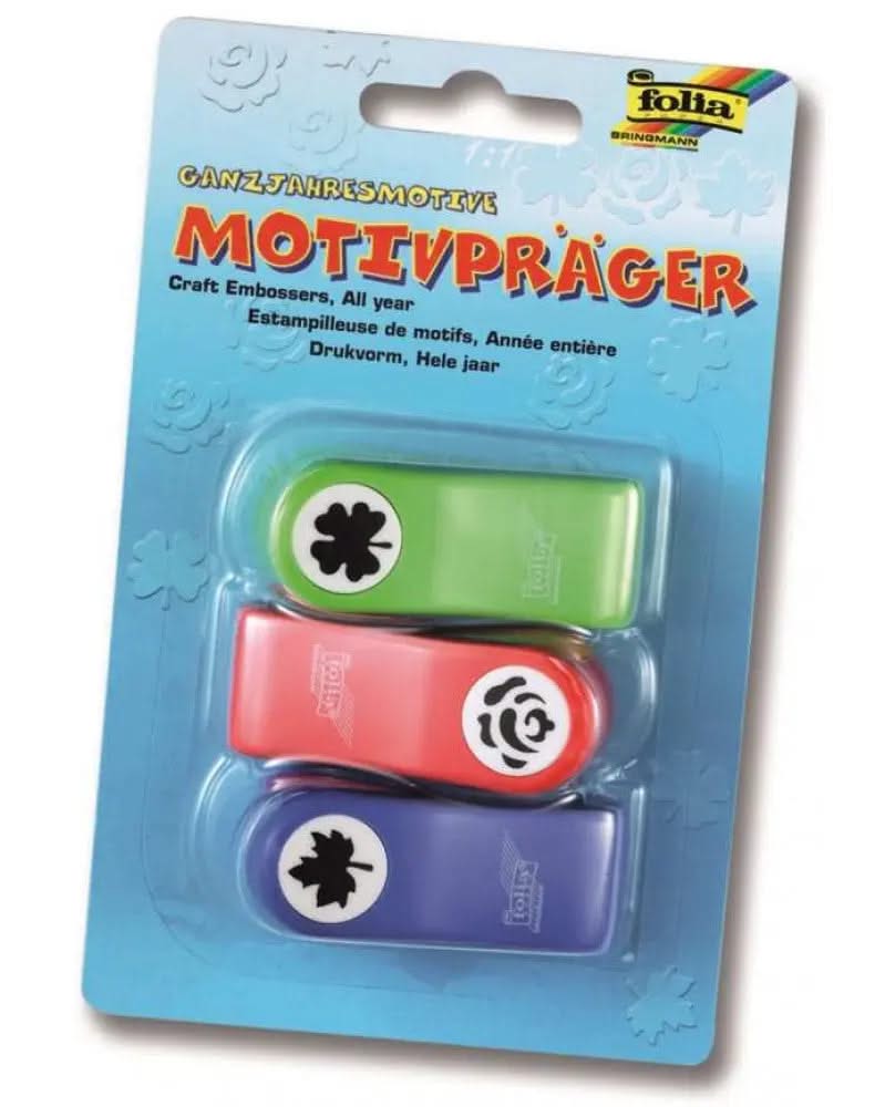 Motivstanzer Ganzjahresmotive mini Set 1 - 4 St. Sortiert - Kidis Art