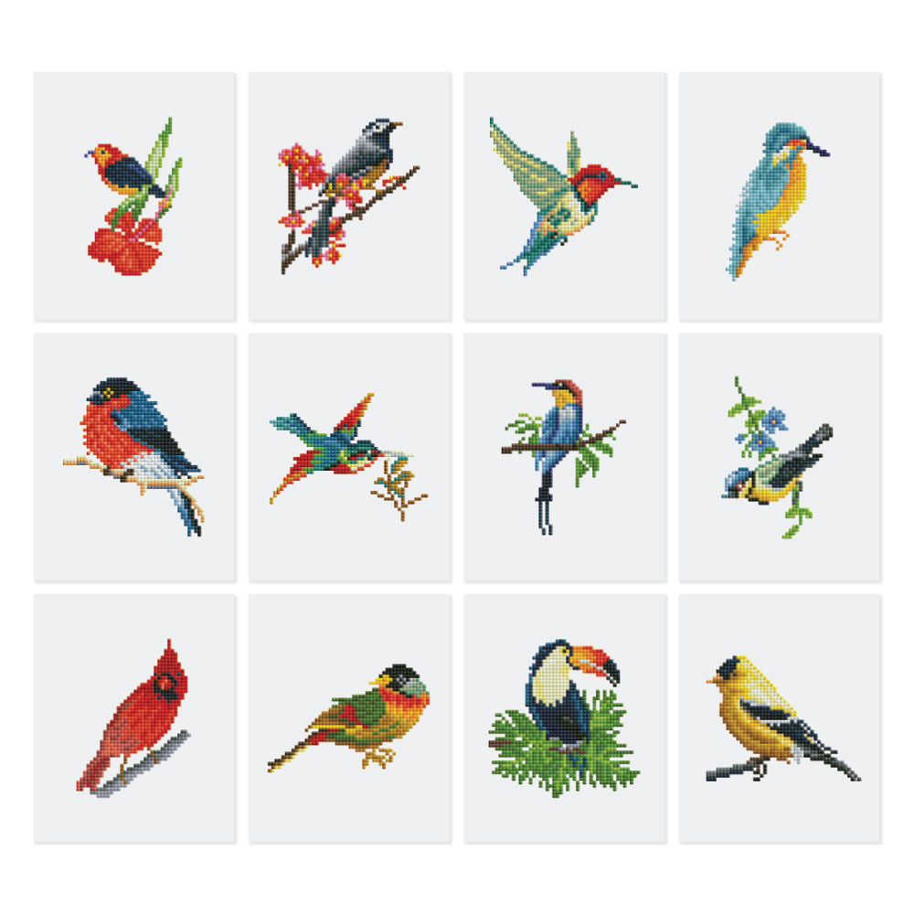 Mini-Serie Diamond Painting – Vögel - Kidis Art