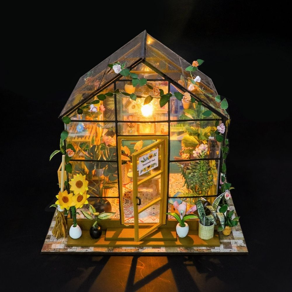 Miniaturhaus - Sonniges Gewächshaus - Kidis Art