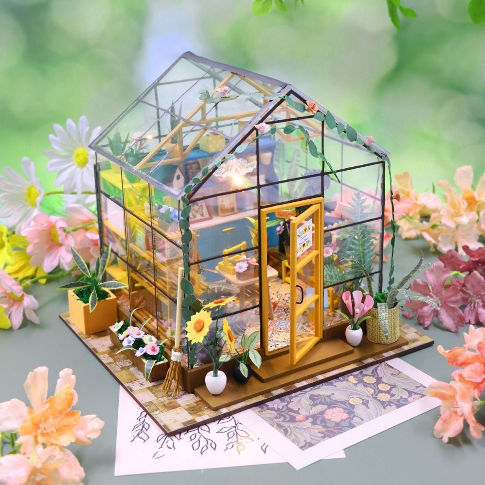 Miniaturhaus - Sonniges Gewächshaus - Kidis Art
