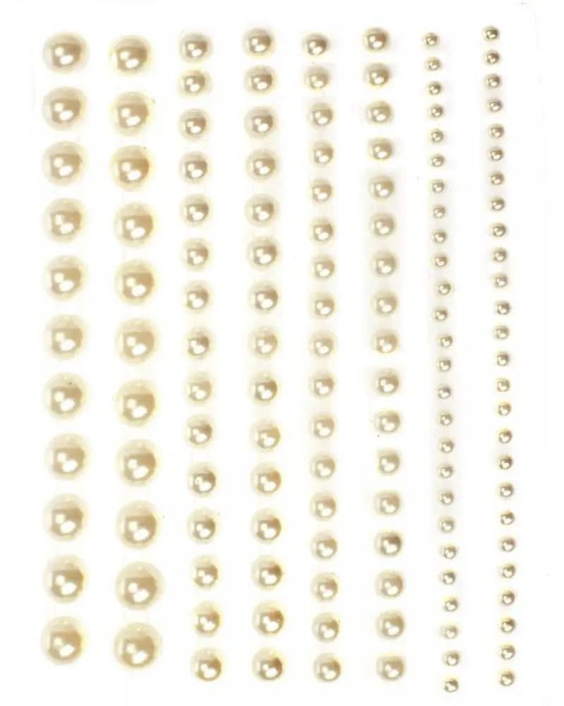 P&D Perlen perlmut assortiert selbstklebend 138St 2-8mm - Kidis Art