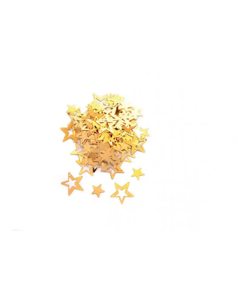 Pailletten Sterne, goldfarben 1-2cm, 15g - Kidis Art