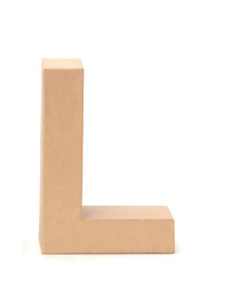 Papp-Buchstabe L 17,5X5,5cm - Kidis Art