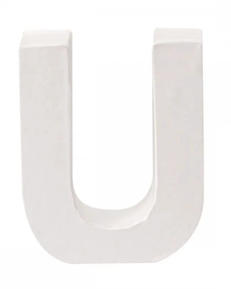 Papp-Buchstabe U 10x3,5cm FSC Mix - Kidis Art
