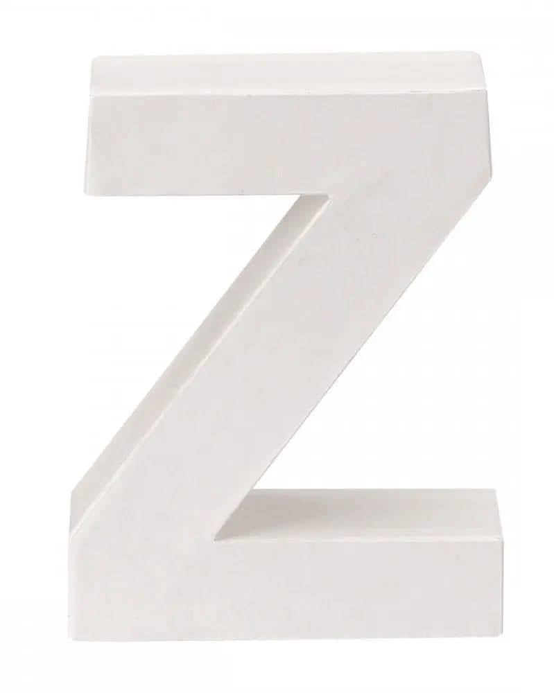 Papp-Buchstabe Z 10x3,5cm FSC Mix - Kidis Art