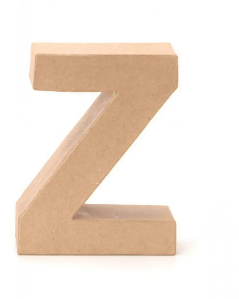 Papp-Buchstabe Z 17,5X5,5cm - Kidis Art