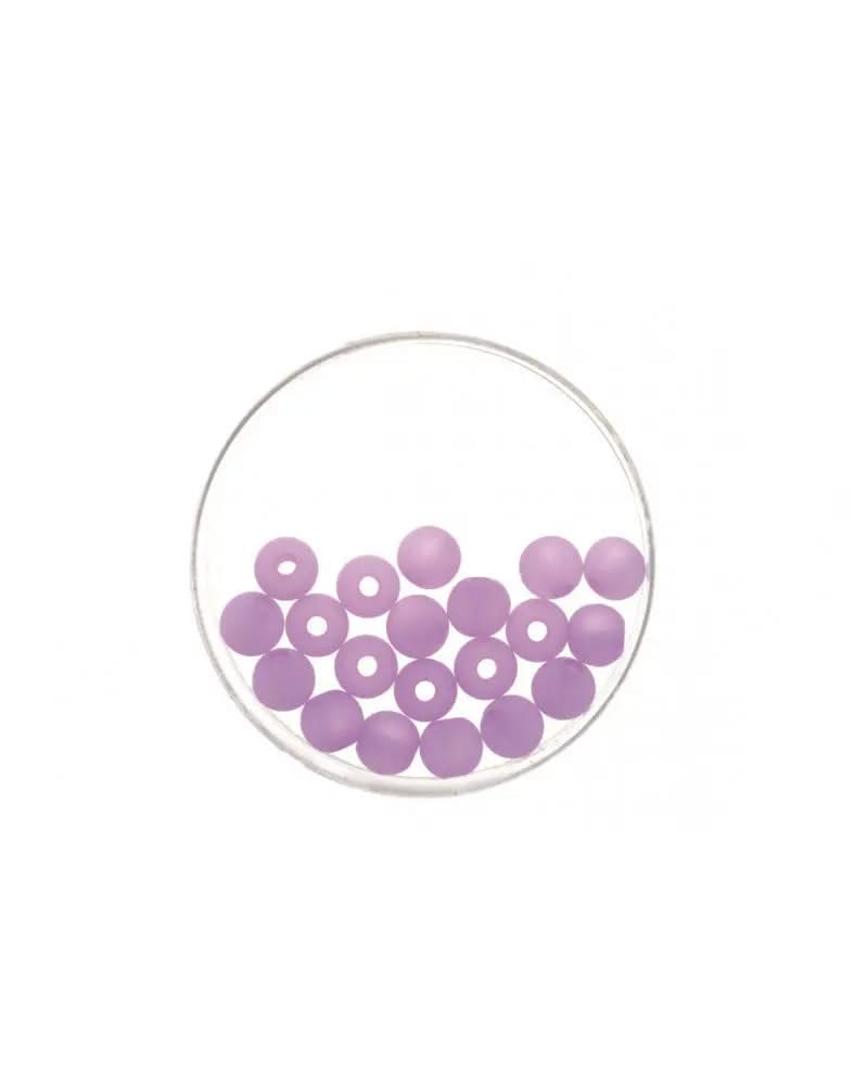 Perle 8mm Polaris matt 15St flieder - Kidis Art