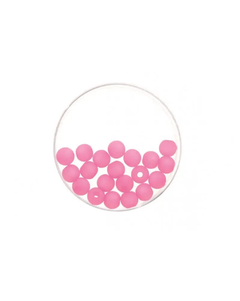 Perle 8mm Polaris matt 15St pink - Kidis Art