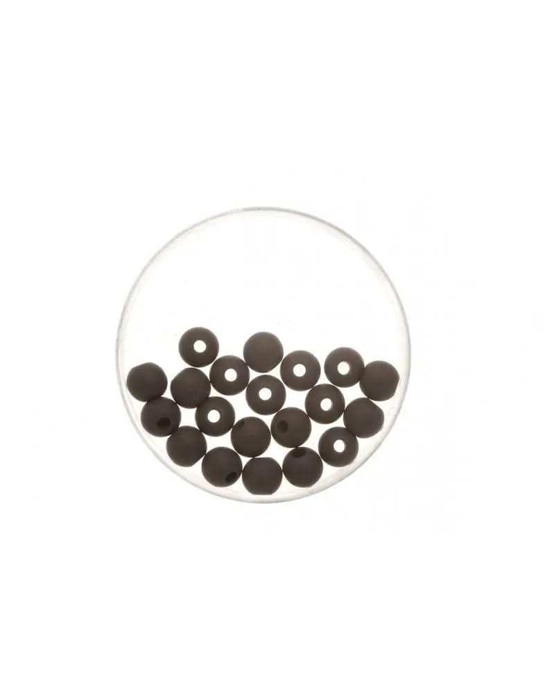Perle 8mm Polaris matt 15St schwarz - Kidis Art