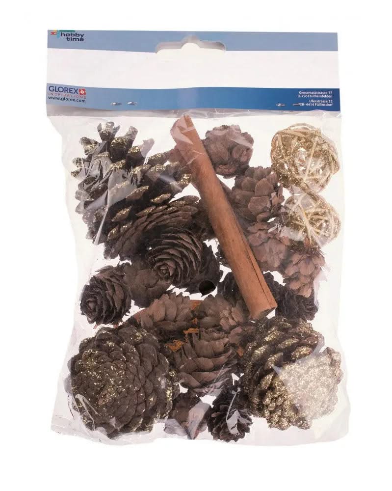 Potpourri Zapfen, Zimt, Rattan Kugeln, ca.100g - Kidis Art