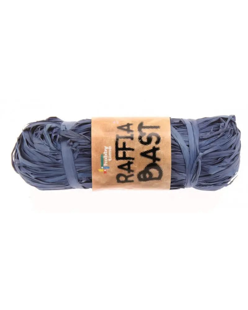 Raffia-Bast 50g dunkelblau - Kidis Art