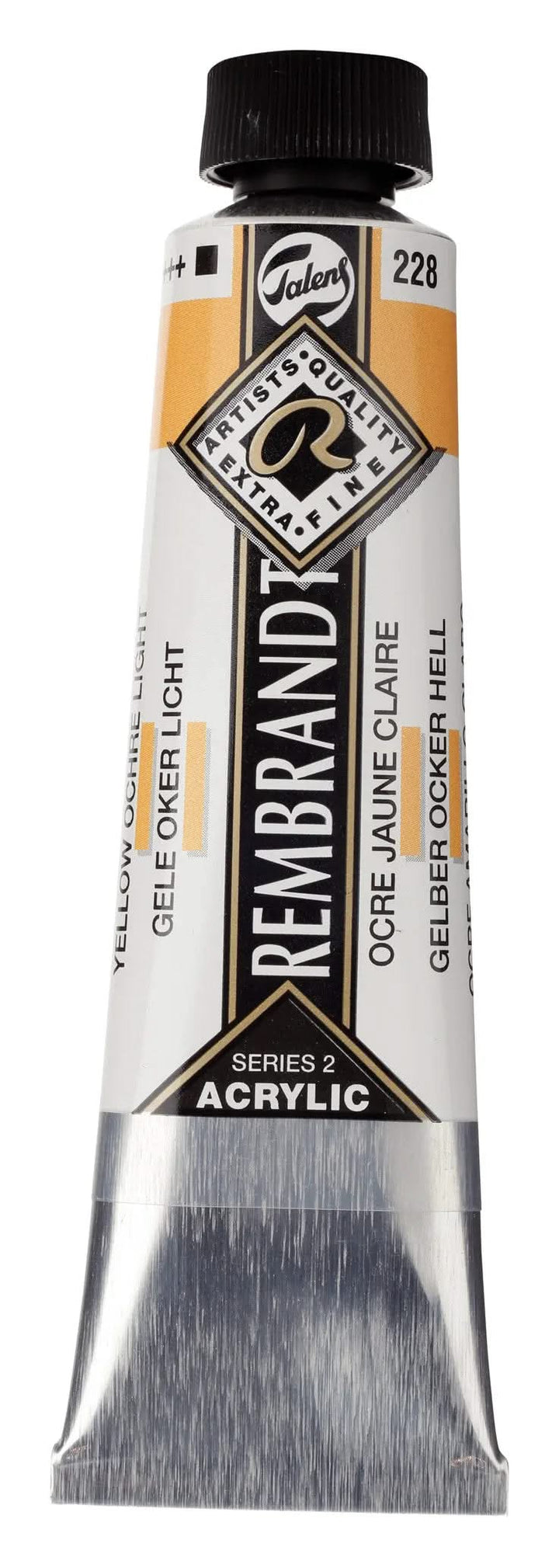 Rembrandt Acrylfarbe Tube 40 ml Gelber Ocker Hell 228 - Kidis Art