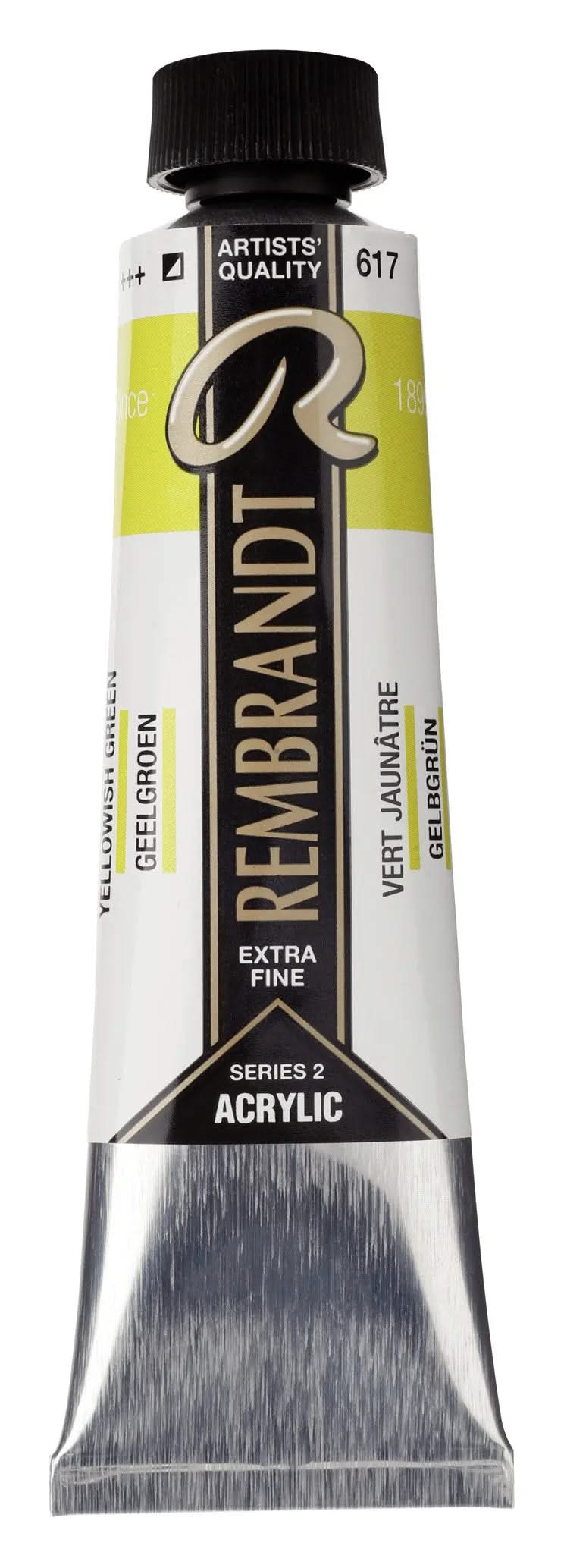 Rembrandt Acrylfarbe Tube 40 ml Gelbgrün 617 - Kidis Art