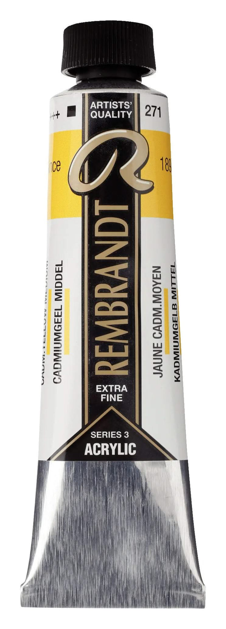 Rembrandt Acrylfarbe Tube 40 ml Kadmiumgelb Mittel 271 - Kidis Art