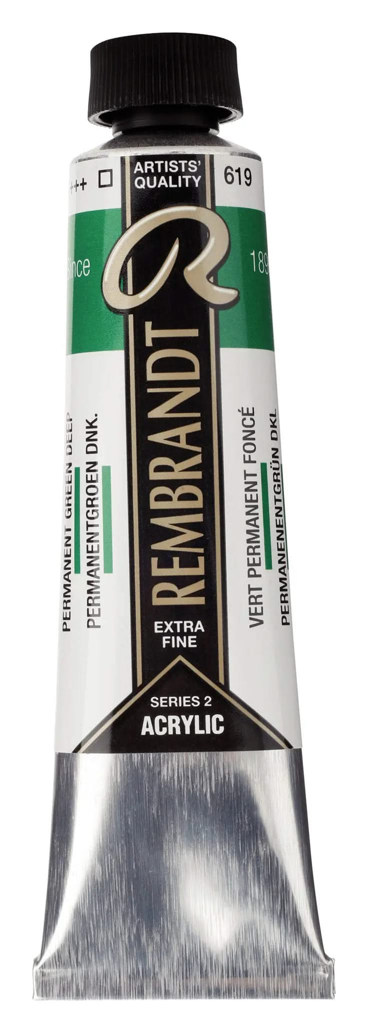Rembrandt Acrylfarbe Tube 40 ml Permanentgrün Dunkel 619 - Kidis Art