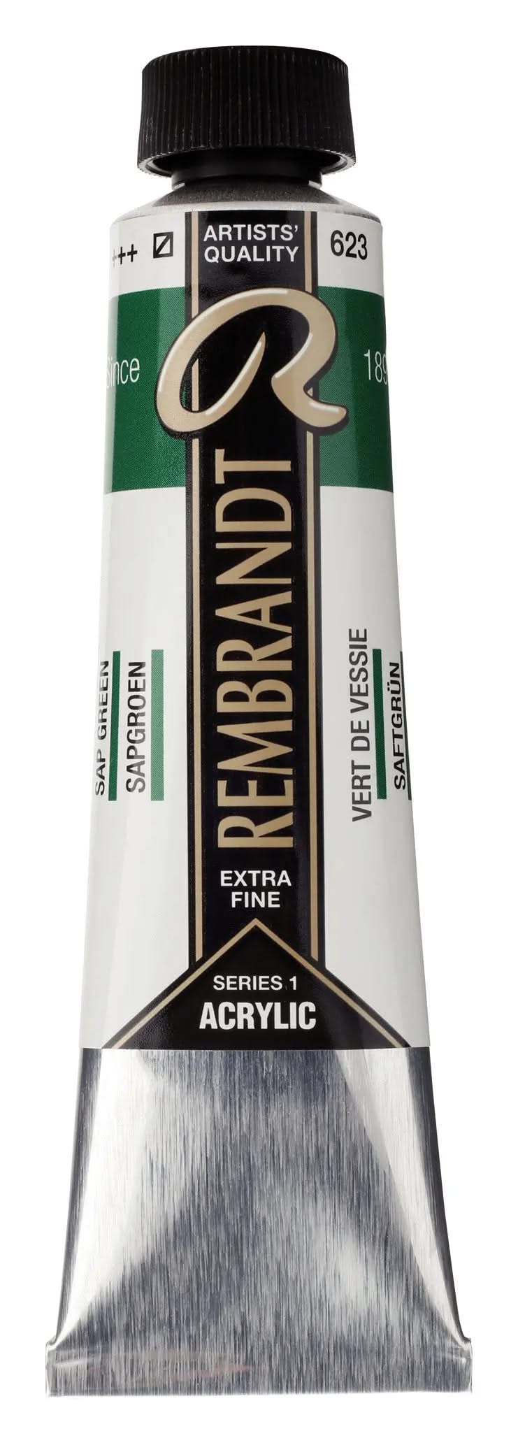 Rembrandt Acrylfarbe Tube 40 ml Saftgrün 623 - Kidis Art