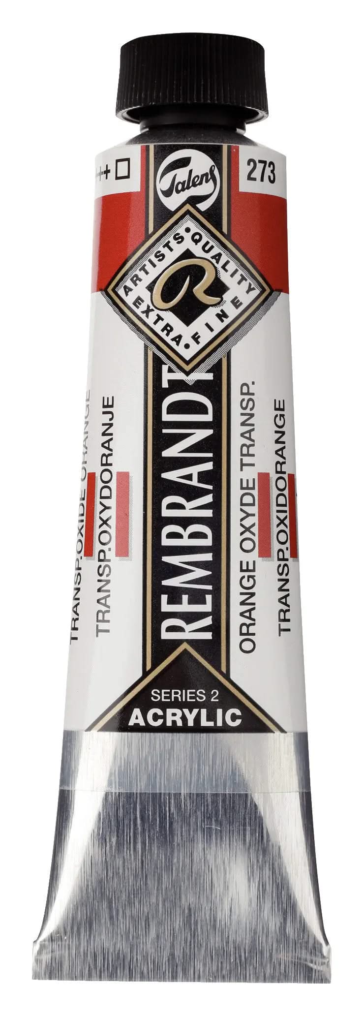 Rembrandt Acrylfarbe Tube 40 ml Transparentoxidorange 273 - Kidis Art