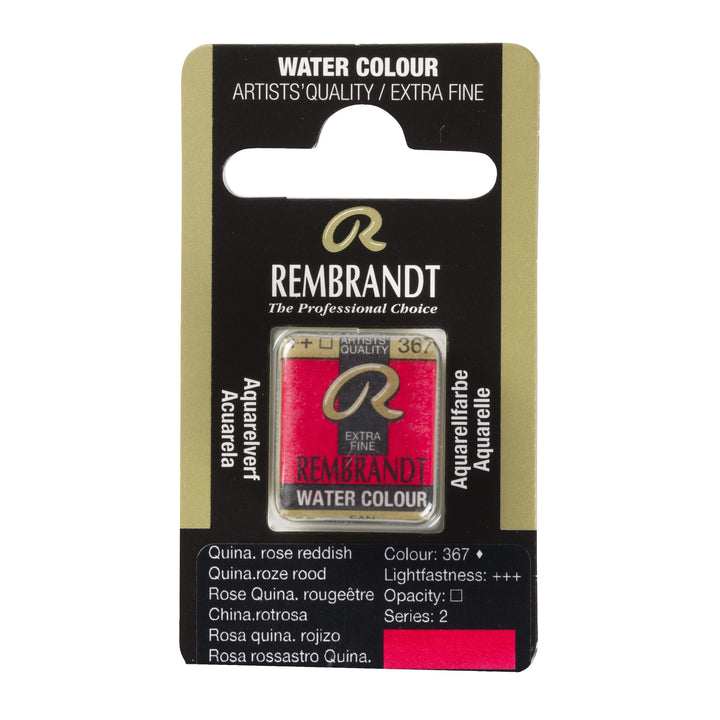 Rembrandt Aquarellfarbe Näpfchen Chinacridonrotrosa 367 - Kidis Art