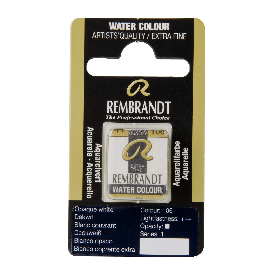 Rembrandt Aquarellfarbe Näpfchen Deckweiß 106 - Kidis Art