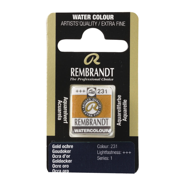 Rembrandt Aquarellfarbe Näpfchen Goldocker 231 - Kidis Art