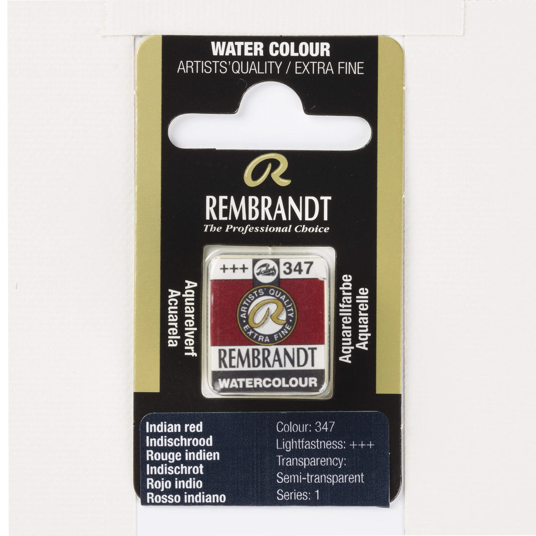 Rembrandt Aquarellfarbe Näpfchen Indischrot 347 - Kidis Art