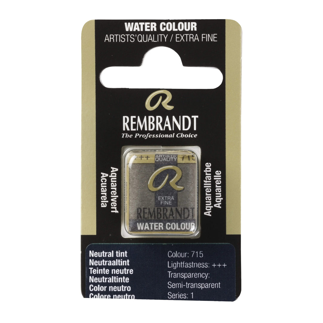 Rembrandt Aquarellfarbe Näpfchen Neutralfarbe 715 - Kidis Art