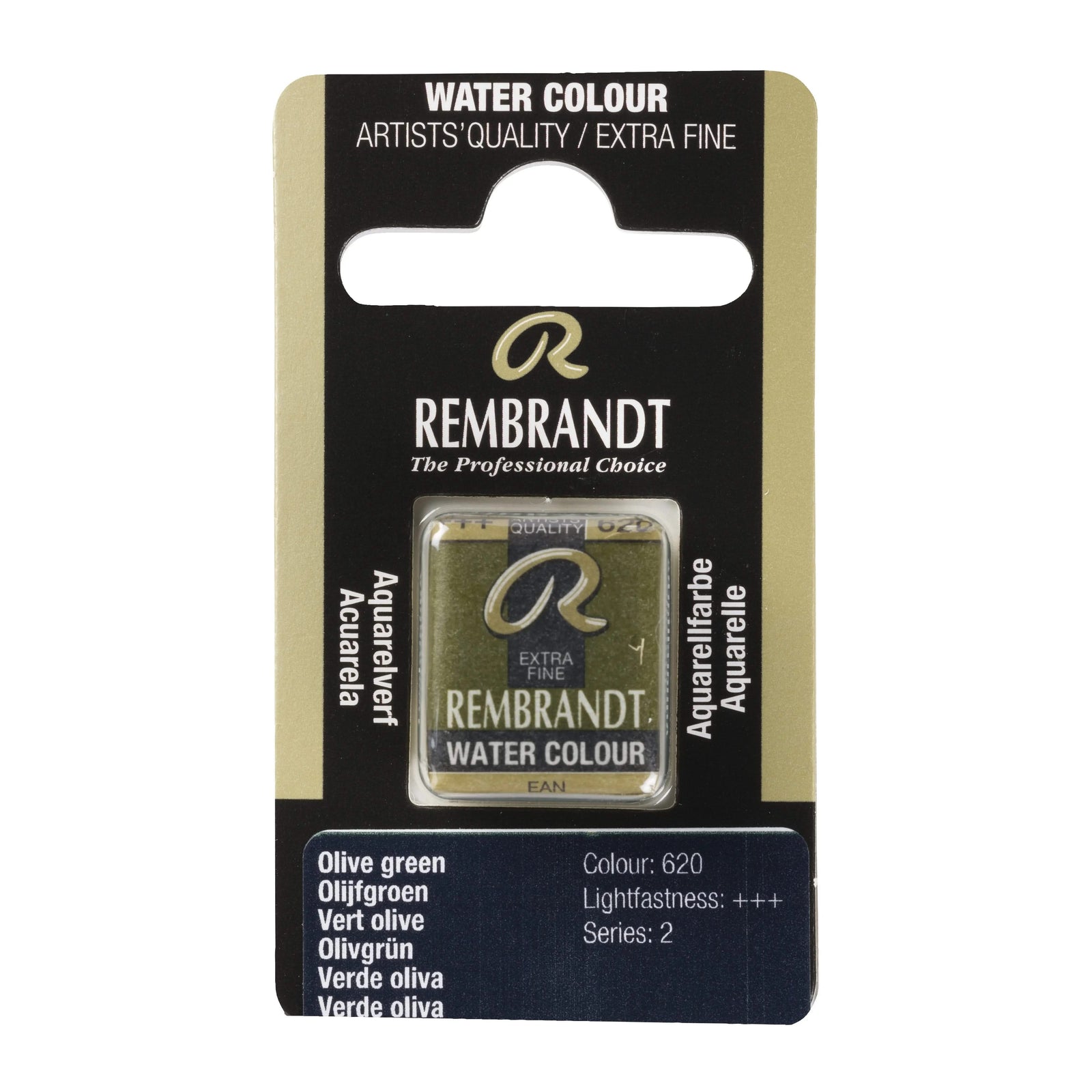 Rembrandt Aquarellfarbe Näpfchen Olivgrün 620 - Kidis Art