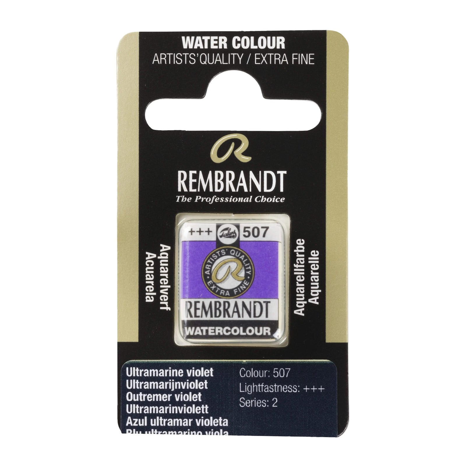 Rembrandt Aquarellfarbe Näpfchen Ultramarinviolett 507 - Kidis Art