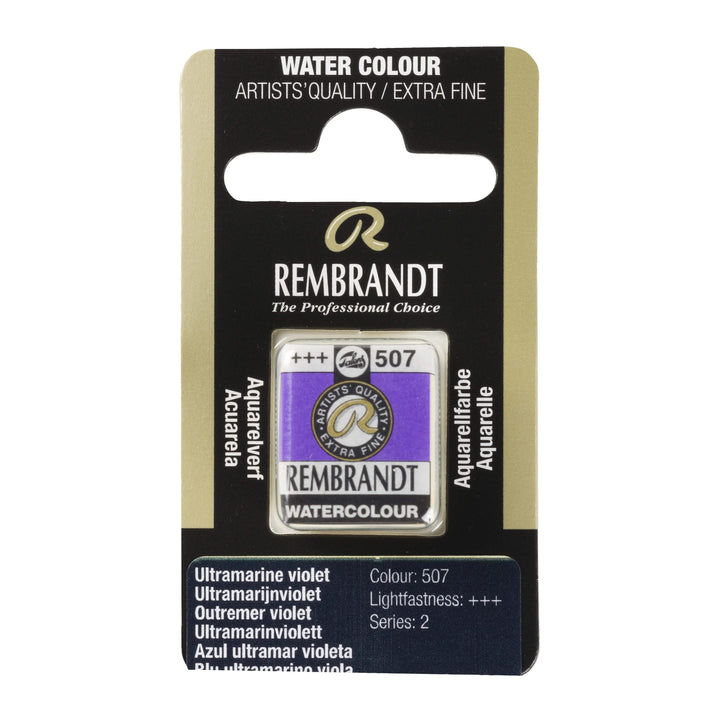 Rembrandt Aquarellfarbe Näpfchen Ultramarinviolett 507 - Kidis Art