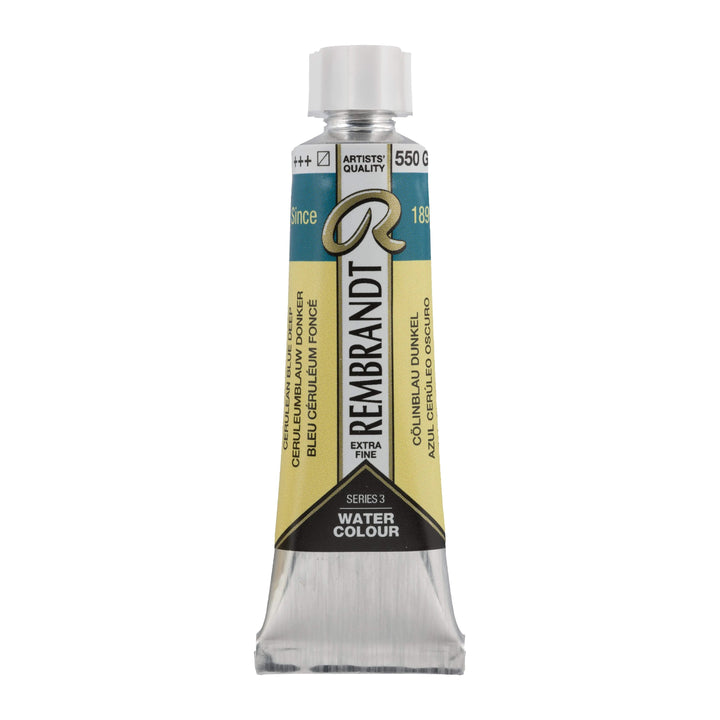 Rembrandt Aquarellfarbe Tube 10 ml Cölinblau Dunkel 550 - Kidis Art