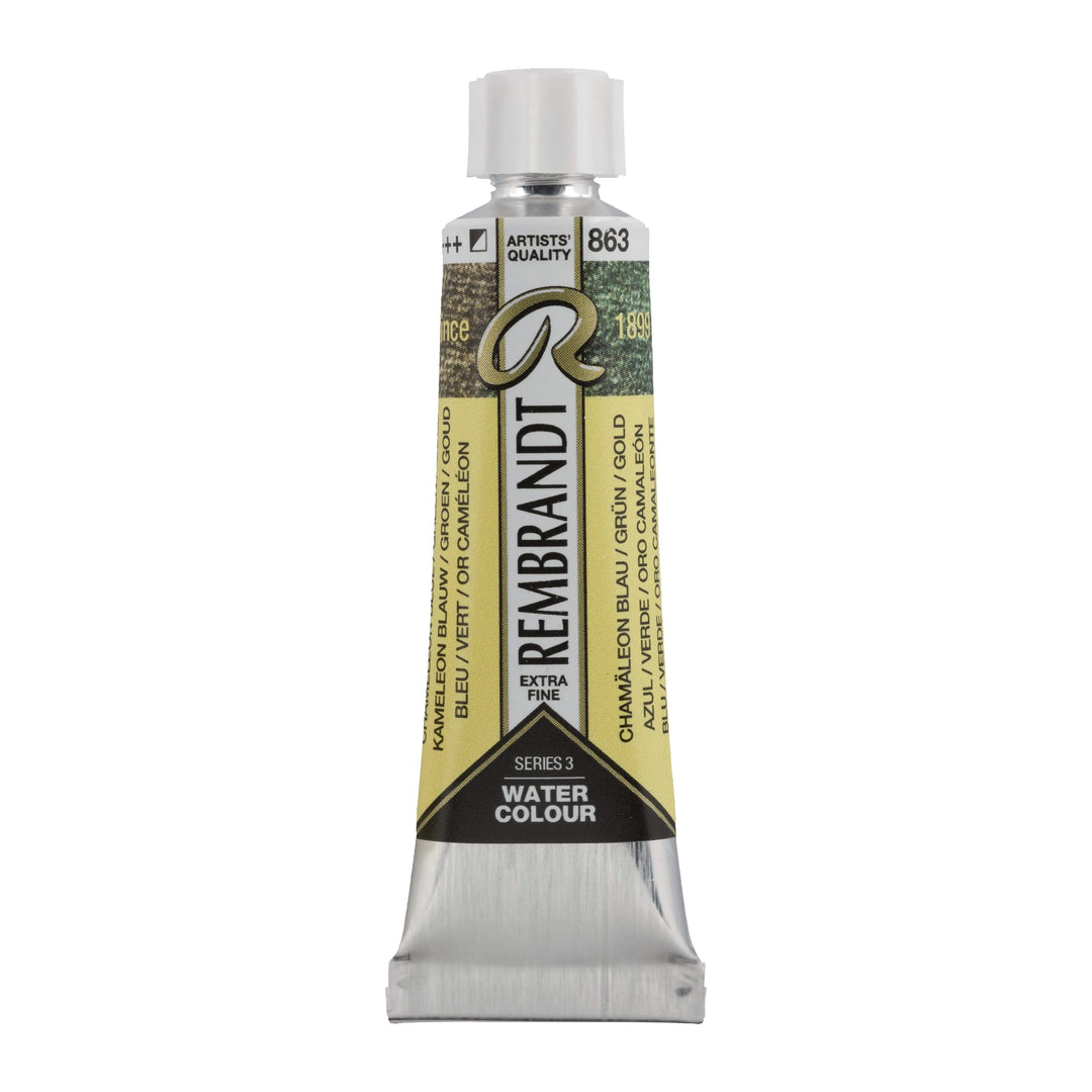Rembrandt Aquarellfarbe Tube 10 ml Chamäleon Blau/Grün/Gold 863 - Kidis Art