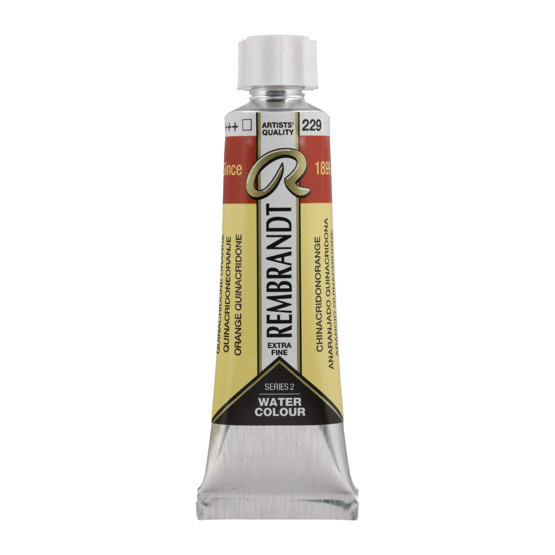 Rembrandt Aquarellfarbe Tube 10 ml Chinacridonorange 229 - Kidis Art
