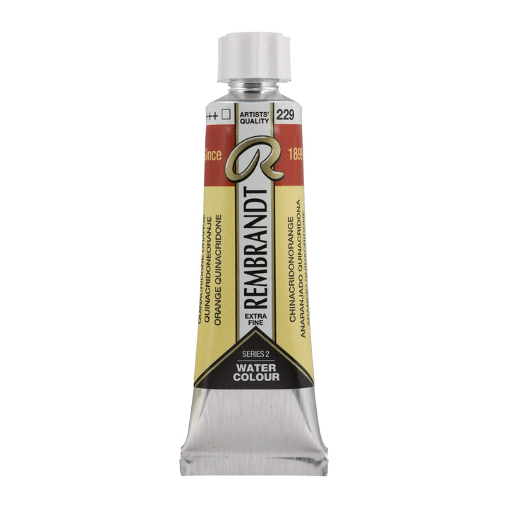 Rembrandt Aquarellfarbe Tube 10 ml Chinacridonorange 229 - Kidis Art
