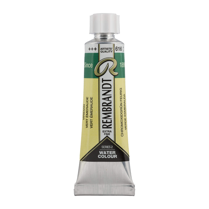 Rembrandt Aquarellfarbe Tube 10 ml Chromoxidgrün Feurig 616 - Kidis Art