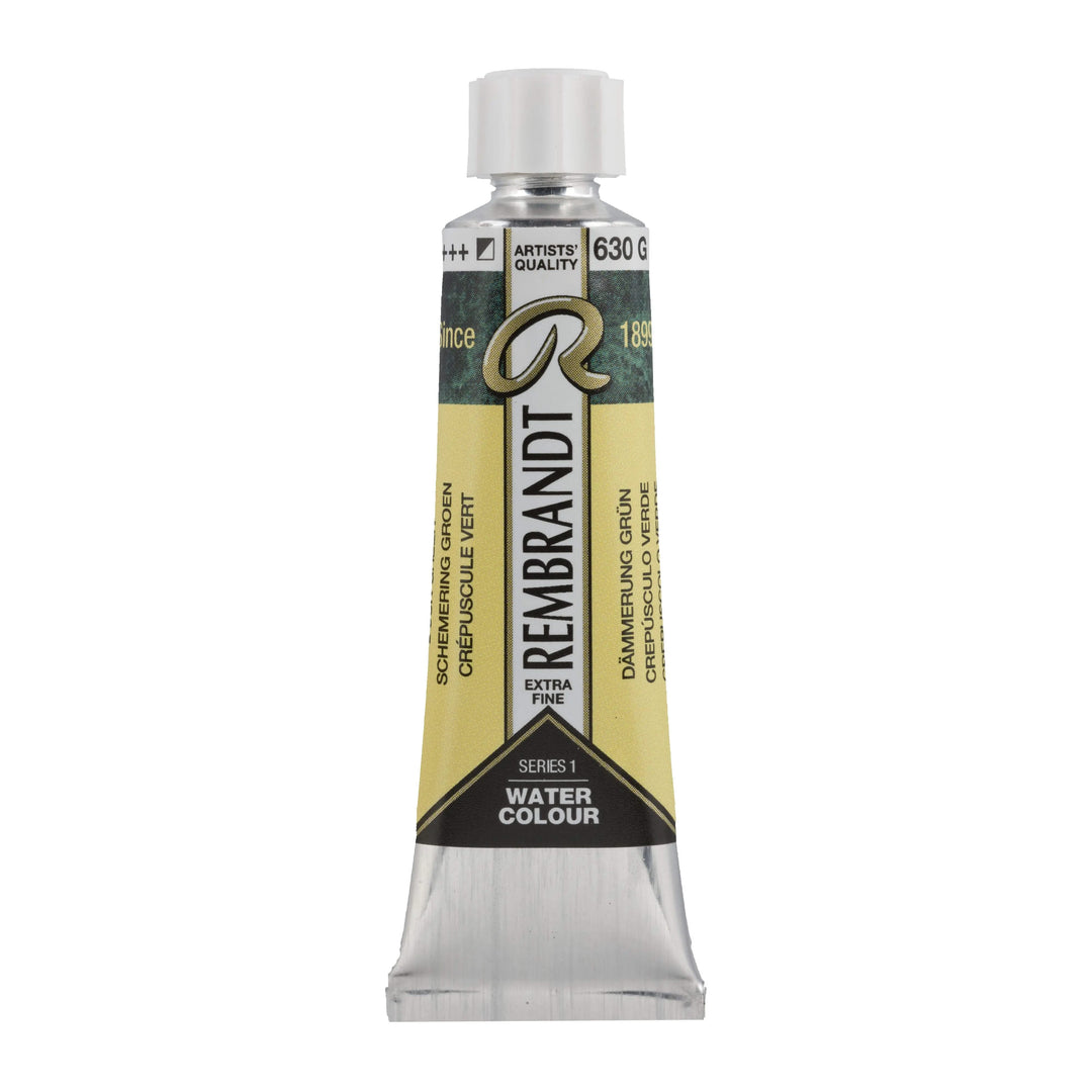 Rembrandt Aquarellfarbe Tube 10 ml Dämmerung Grün 630 - Kidis Art