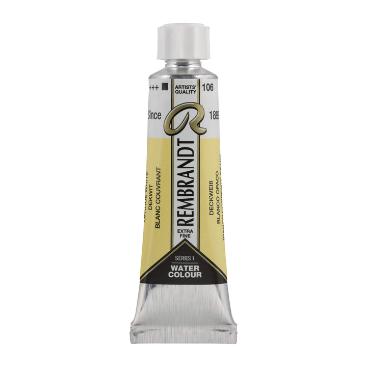 Rembrandt Aquarellfarbe Tube 10 ml Deckweiß 106 - Kidis Art