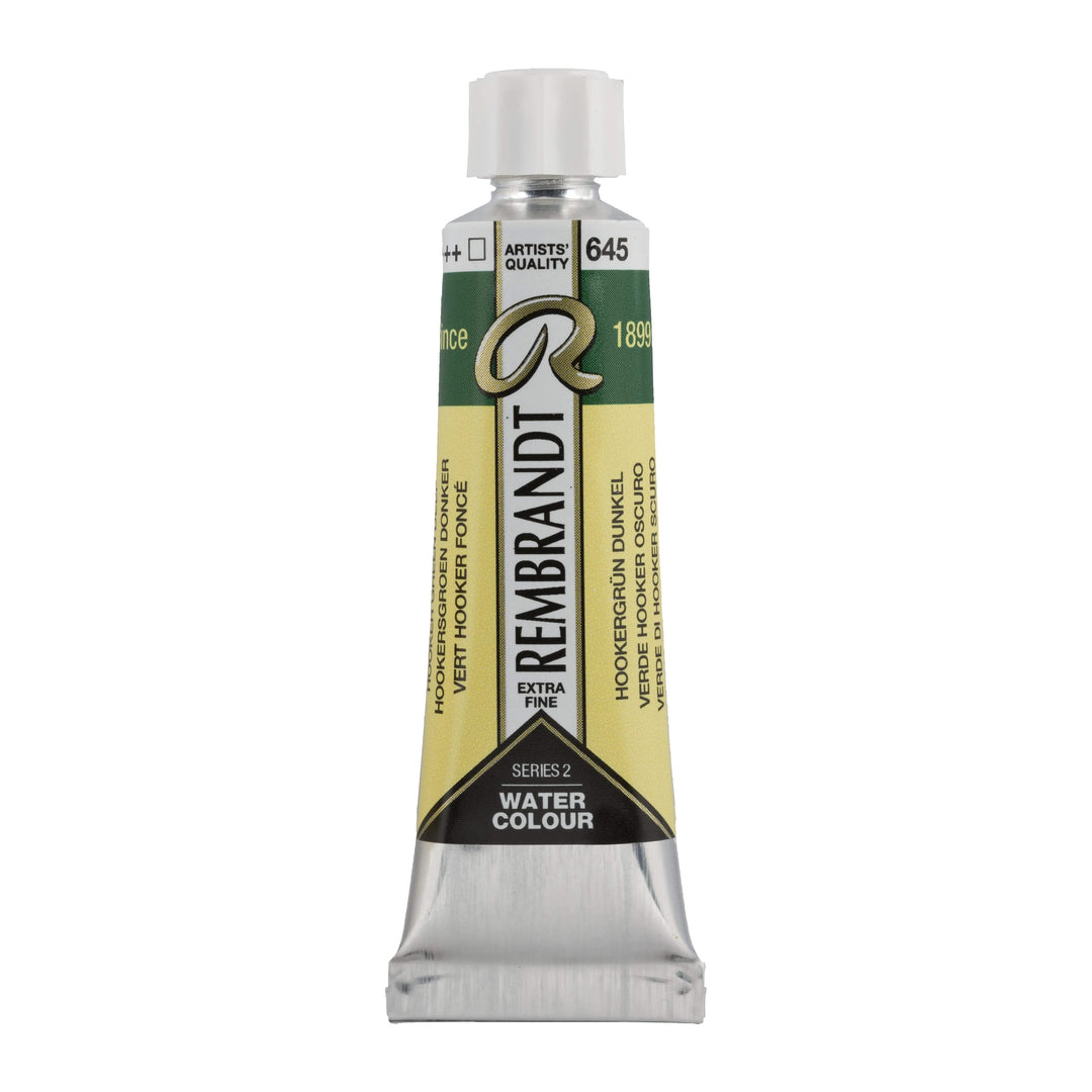Rembrandt Aquarellfarbe Tube 10 ml Hookergrün Dunkel 645 - Kidis Art