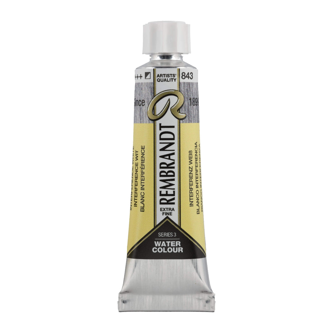 Rembrandt Aquarellfarbe Tube 10 ml Interferenz Weiß 843 - Kidis Art