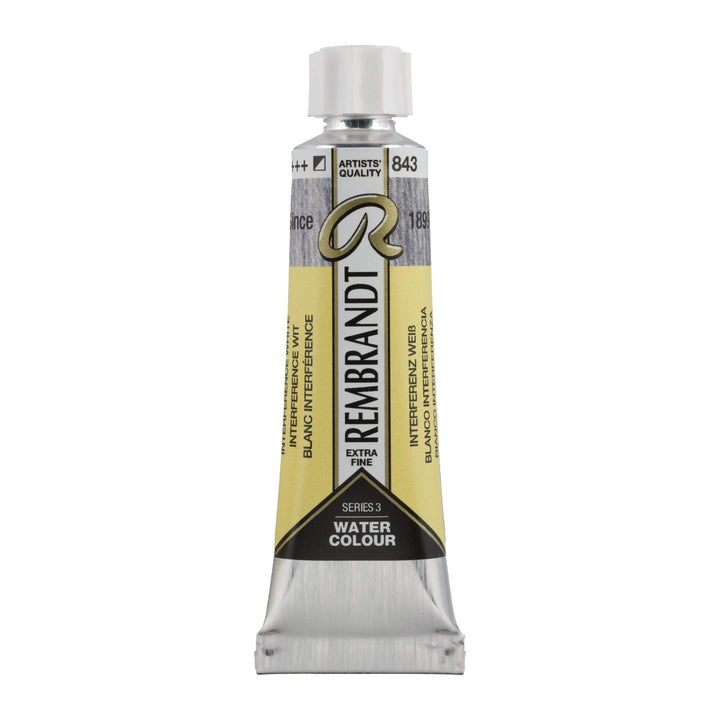 Rembrandt Aquarellfarbe Tube 10 ml Interferenz Weiß 843 - Kidis Art
