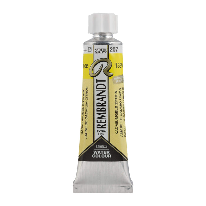 Rembrandt Aquarellfarbe Tube 10 ml Kadmiumgelb Zitrone 207 - Kidis Art