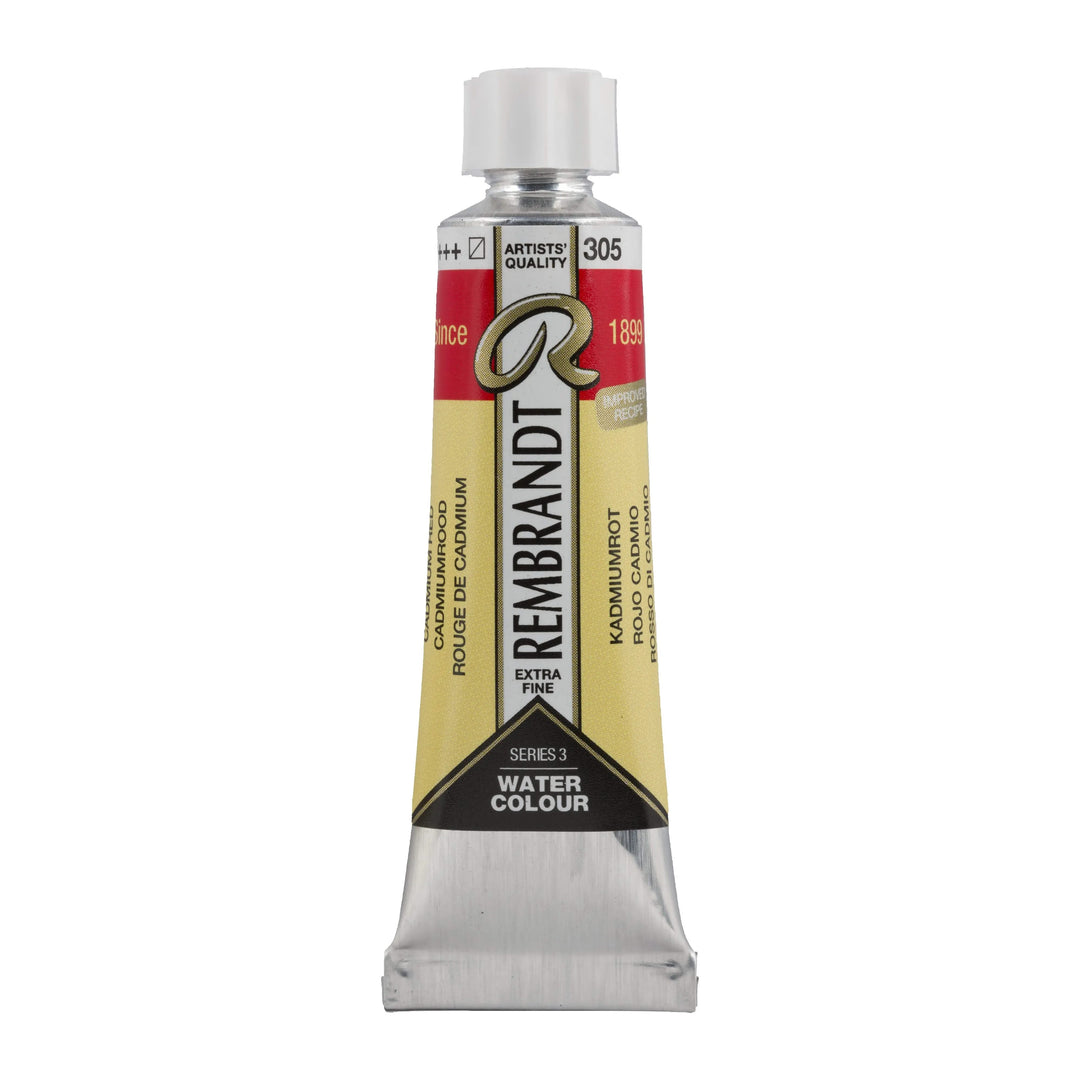 Rembrandt Aquarellfarbe Tube 10 ml Kadmiumrot 305 - Kidis Art