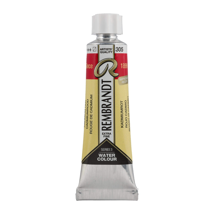 Rembrandt Aquarellfarbe Tube 10 ml Kadmiumrot 305 - Kidis Art