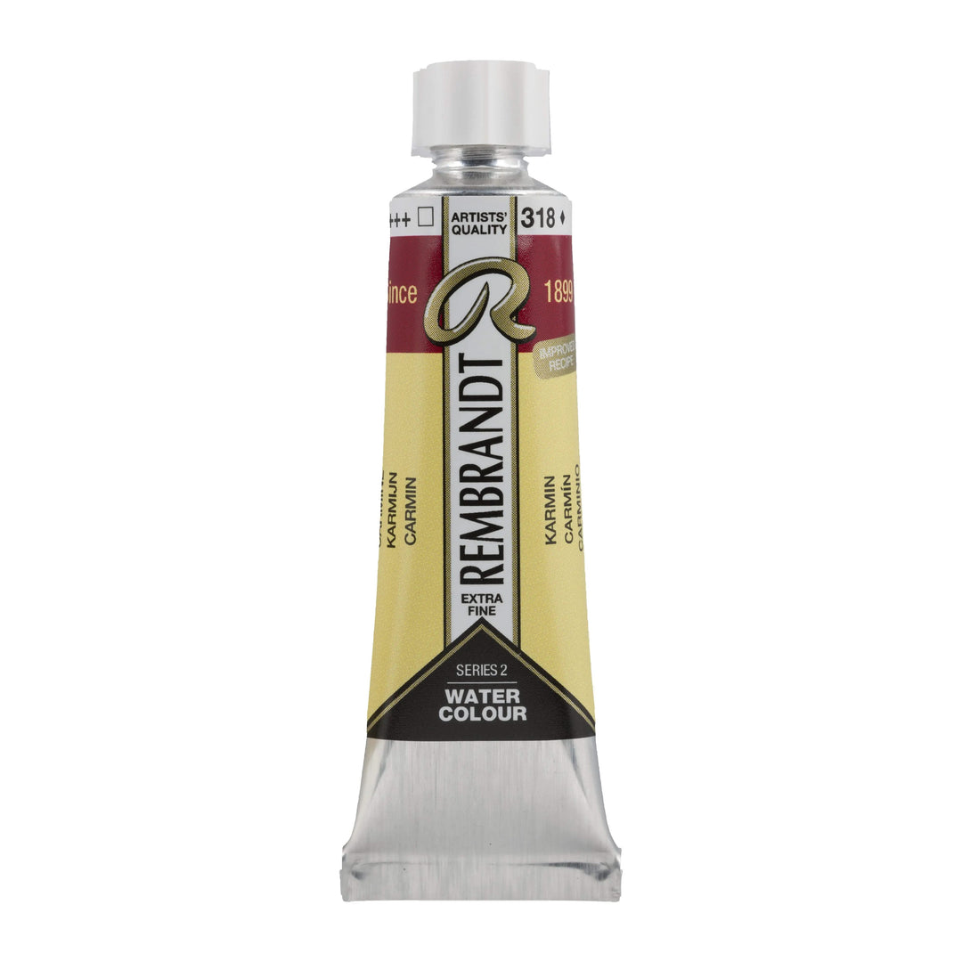 Rembrandt Aquarellfarbe Tube 10 ml Karmin 318 - Kidis Art