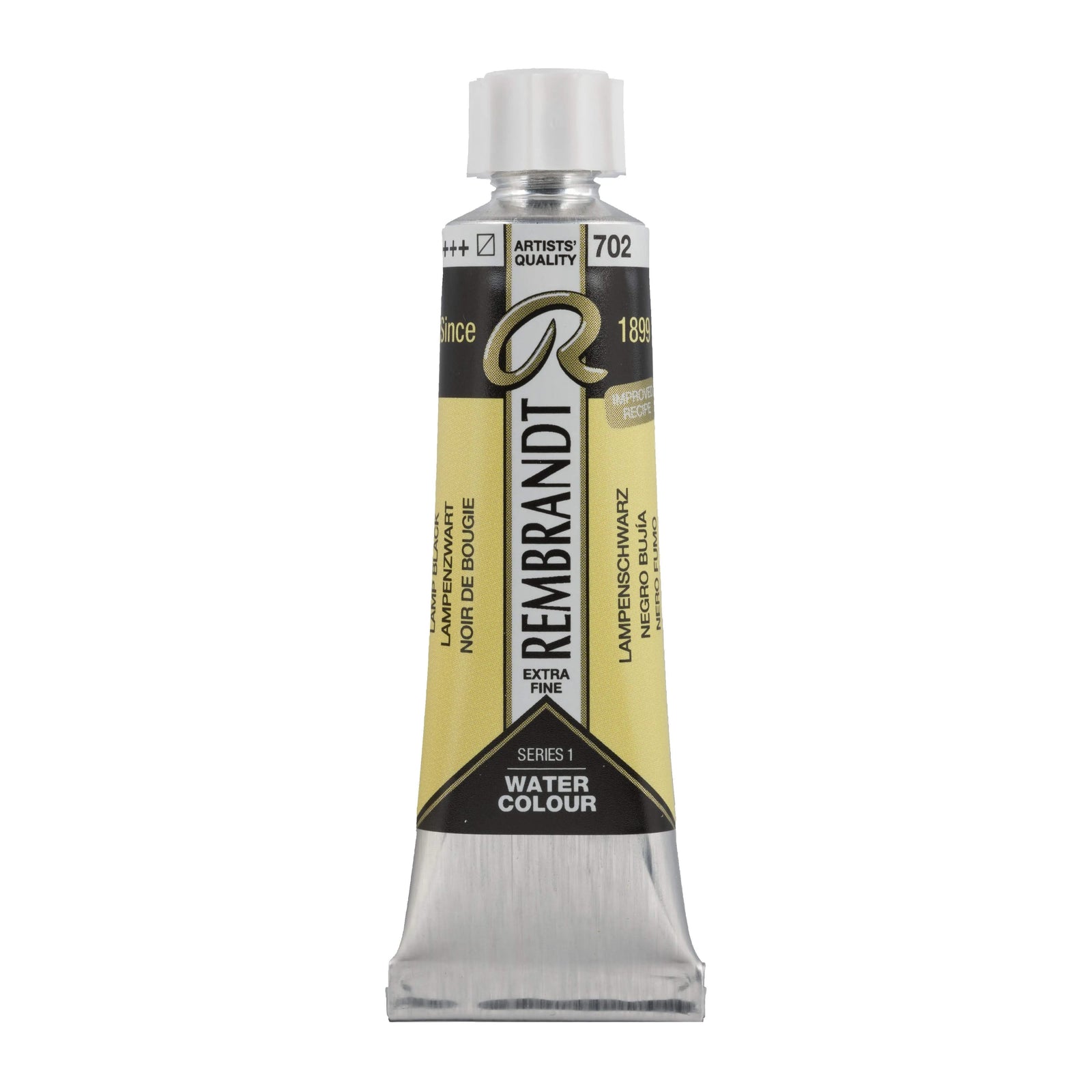 Rembrandt Aquarellfarbe Tube 10 ml Lampenschwarz 702 - Kidis Art