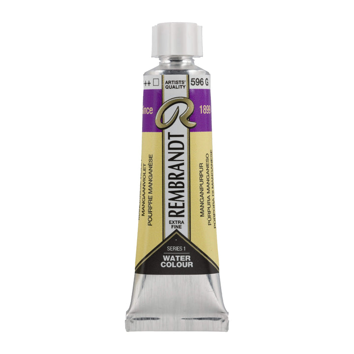 Rembrandt Aquarellfarbe Tube 10 ml Manganpurpur 596 - Kidis Art