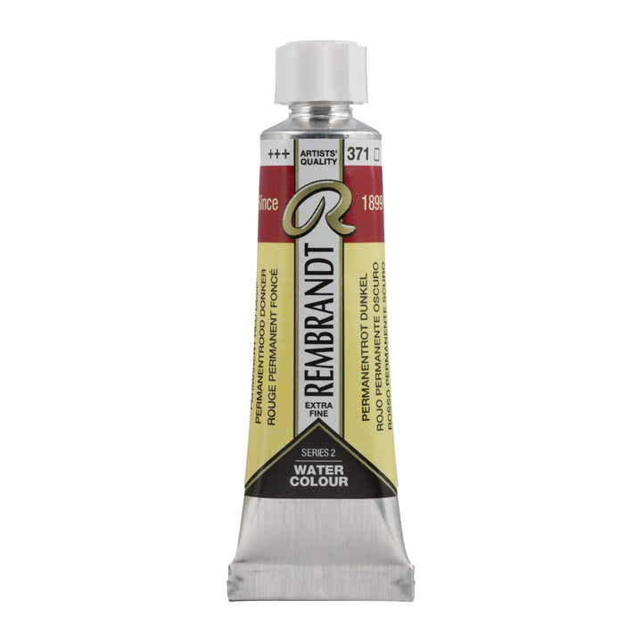 Rembrandt Aquarellfarbe Tube 10 ml Permanentrot Dunkel 371 - Kidis Art